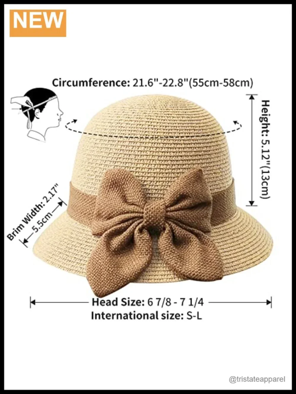 Women's Raffia Straw Cloche Sun Hat Packable Adjustable Beach Vacation